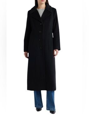London Fog Wool Blend Longline Coat